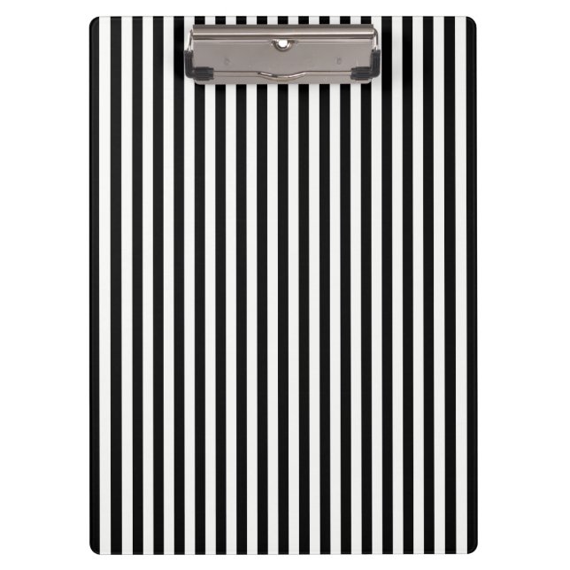 Linear Task Black & White Clipboard (Front)