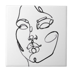 Linear Thoughts - Face Ceramic Tile
