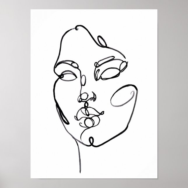 Linear Thoughts - Face Poster (Front)
