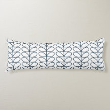 Linear Whale Blue Stem Pattern – Modern Retro