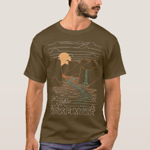 Linear Yosemite Yosemite National Parks Art 2 T-Shirt