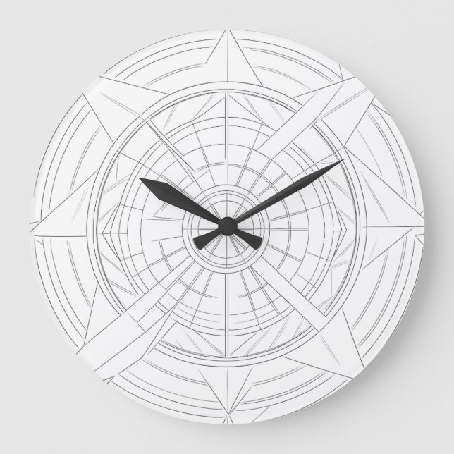 Lineart Large Clock (Front)
