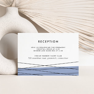 Lineation Reception Insert Card Steel Blue