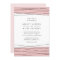 Lineation Wedding Invitation | Blush & Black
