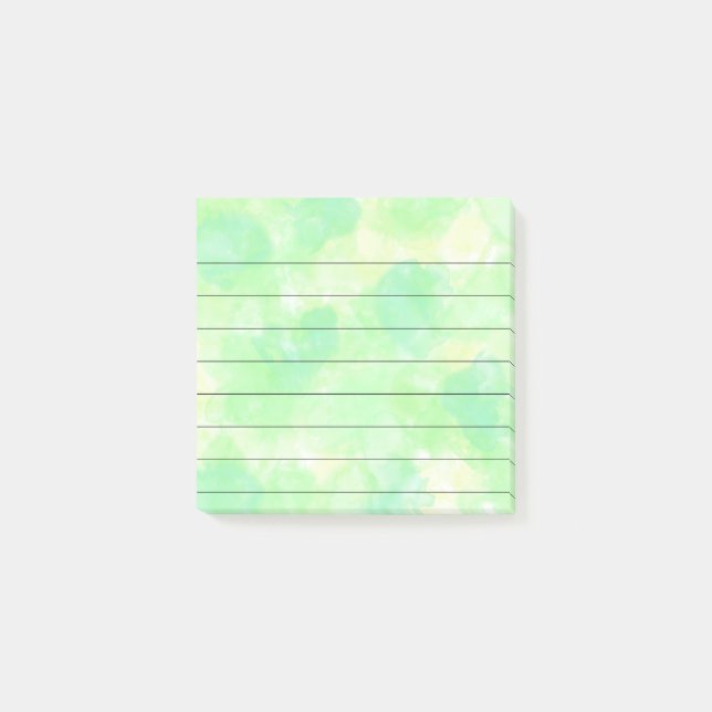 Lined 3x3 Watercolor Custom Post-it Notes (Front)