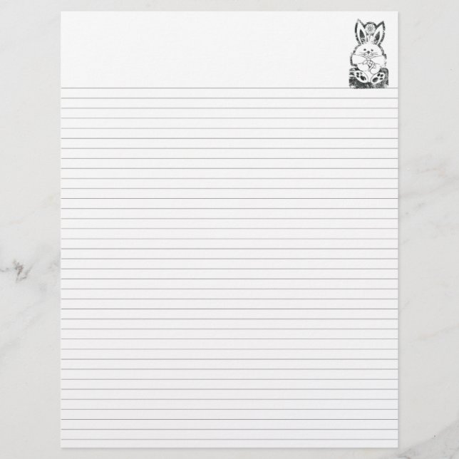 Lined Binder Paper 8.5"x11" Fits Avery Custom (Front)