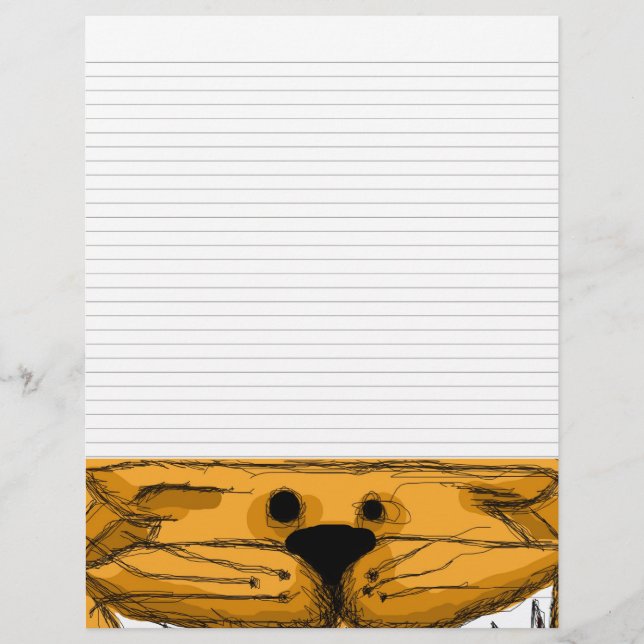 Lined Binder Paper 8.5"x11" Fits Avery Custom (Front)