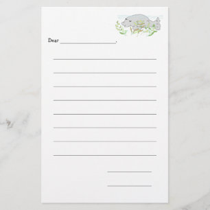 Lined Blank Kids Note Paper
