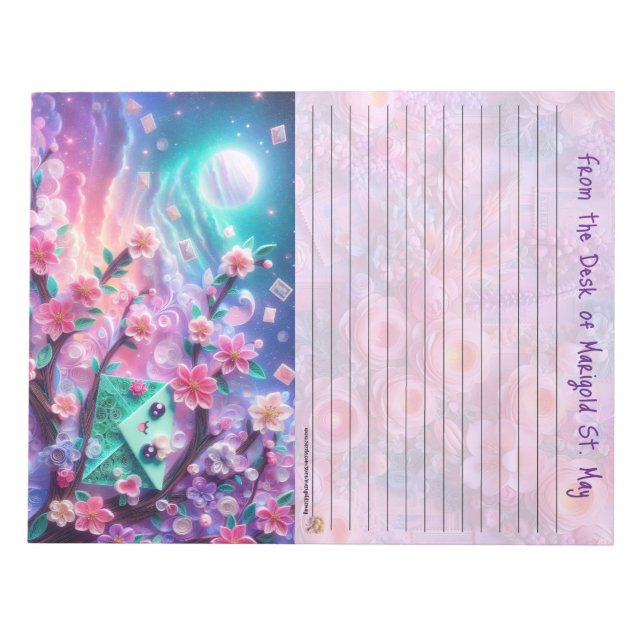 Lined Happy Mail Notepad (Front)