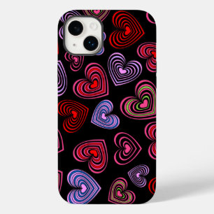 Lined Hearts Case-Mate iPhone 14 Plus Case