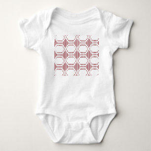 Lined Hexagons  Baby Bodysuit