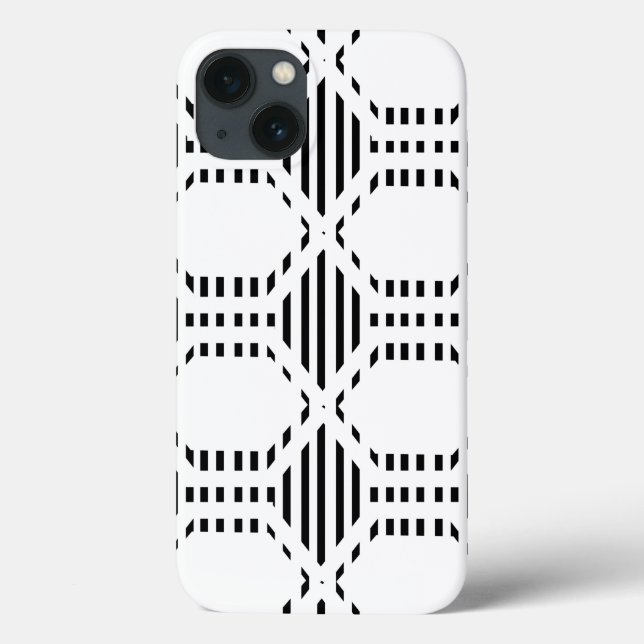 Lined Hexagons Case-Mate iPhone Case (Back)