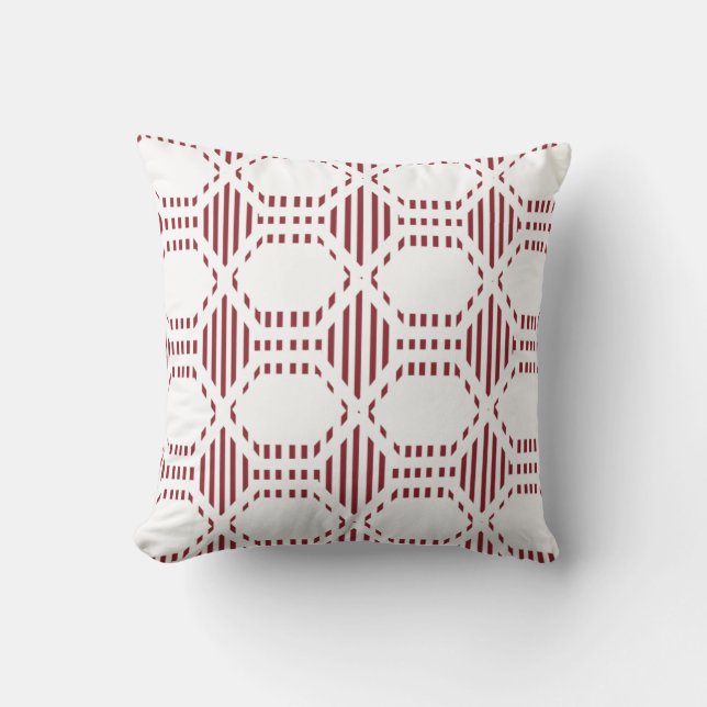 Lined Hexagons  Cushion (Front)