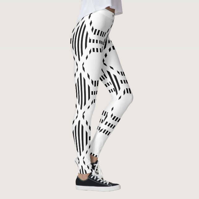 Lined Hexagons  Leggings (Right)