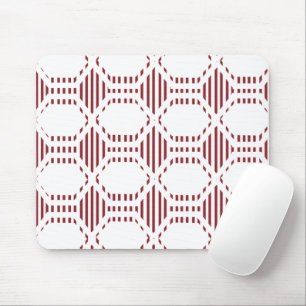 Lined Hexagons Mouse Pad