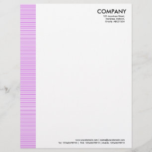 Lined Margin - Purple Customised Letterhead