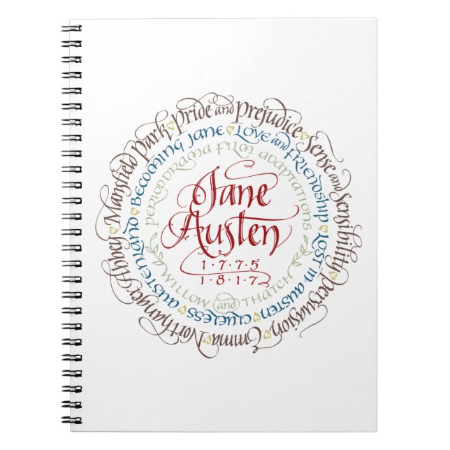 Lined Notebook - Jane Austen Period Dramas Cover (Front)