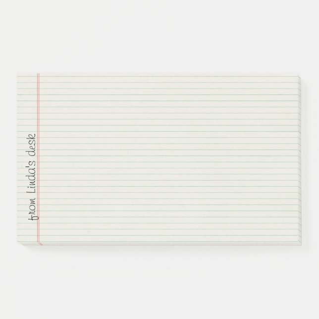Lined Notebook Paper Extra Large Notes (Front)