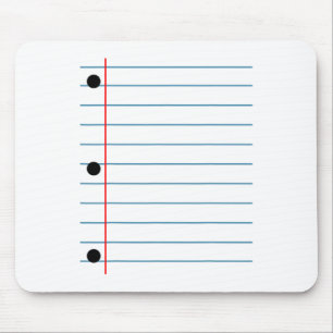 Lined Notebook Paper Group Halloween Costume Mouse Pad