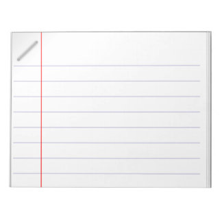 Lined Notebook Paper Stapled Notepad