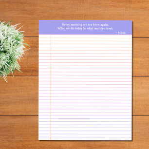 Lined Notepad Ombre Pink, Purple, Blue & Orange
