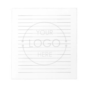Lined Opaque Business Logo Company Branding Office Notepad