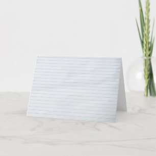 Lined Paper Card