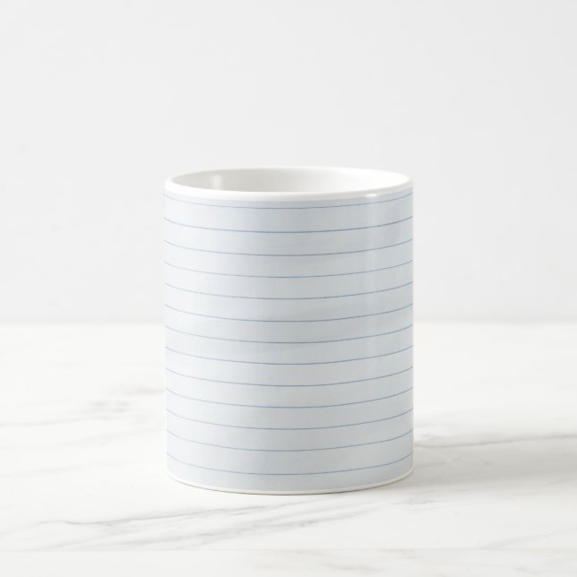 Lined Paper Coffee Mug (Center)