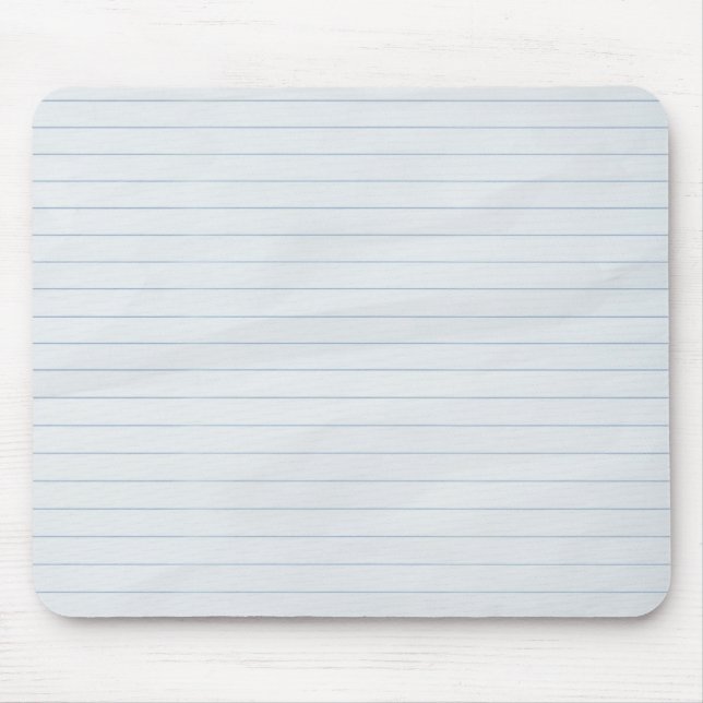 Lined Paper Mouse Pad (Front)