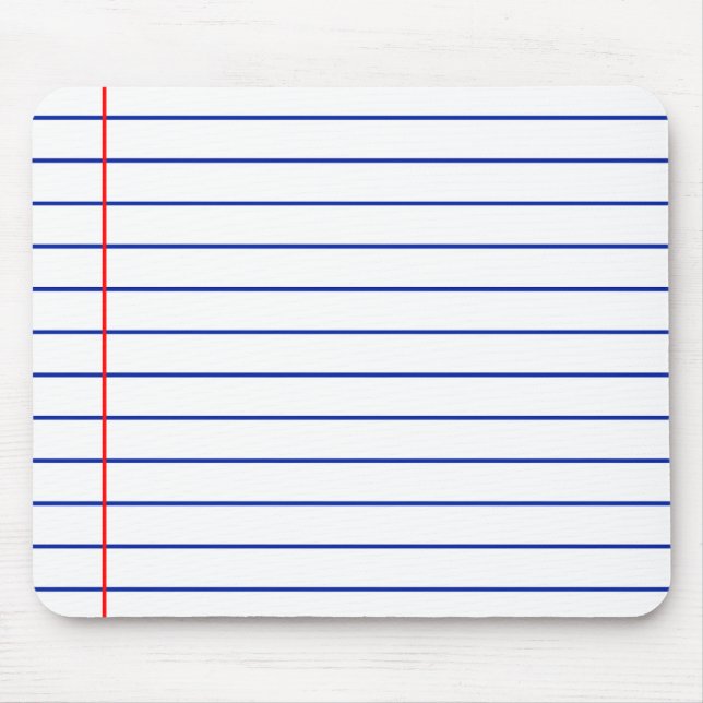 Lined Paper Mouse Pad (Front)