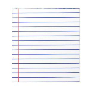 Lined Paper Notepad