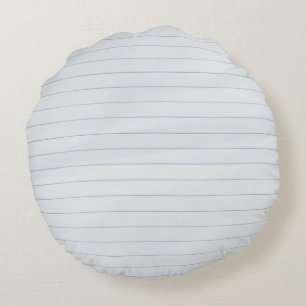 Lined Paper Round Cushion
