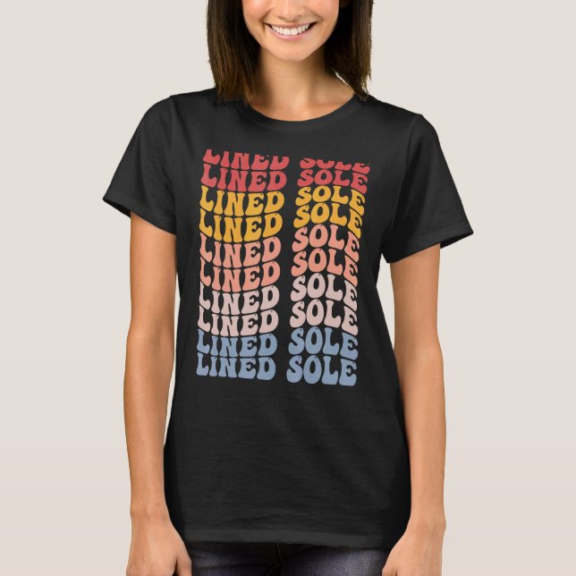 Lined Sole Groovy Retro Fish T-Shirt (Front)