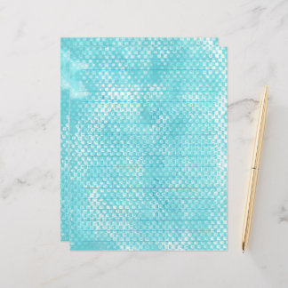 Lined Texture Look Teal Turquoise Scrapbook Paper