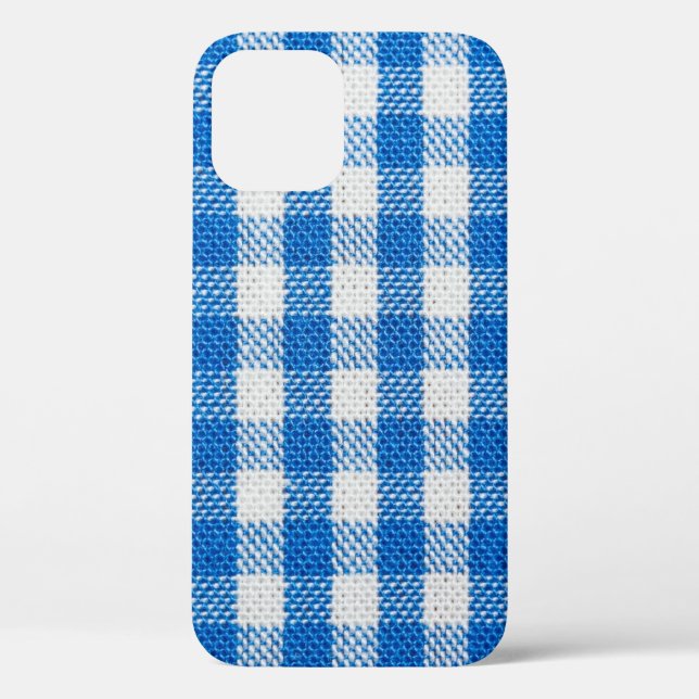 Lined white and blue dining clothes Case-Mate iPhone case (Back)