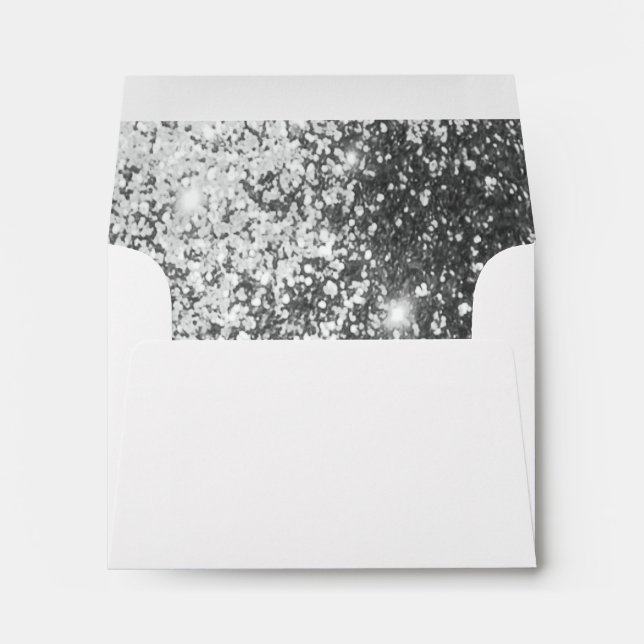 Lined with Silver Glitter Envelopes (Back (Bottom))