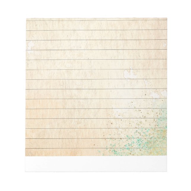 Lined Writing Paper Notepad (Front)