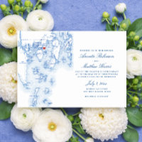 Linekin Bay Resort Boothbay Maine Navy Map Wedding