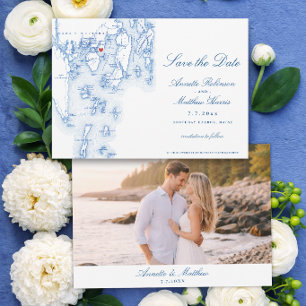 Linekin Bay Resort Wedding Boothbay Harbour Map Save The Date