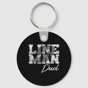 Lineman Dad - Football Player Matching Family Key Ring