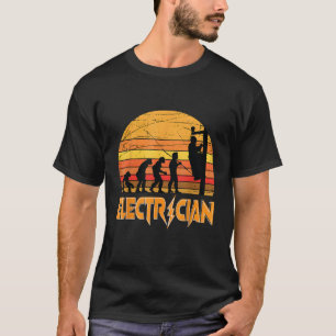 Lineman Evolution Funny Power Electrician Power La T-Shirt