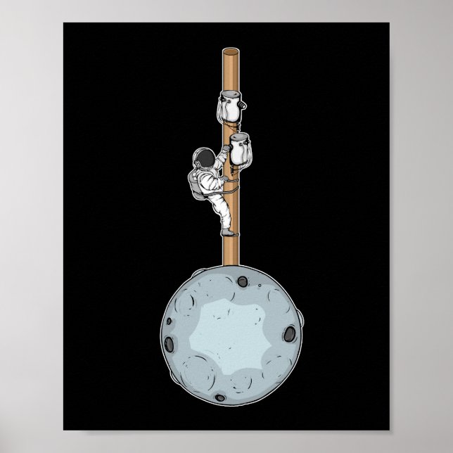 Lineman Gift Father Men Electric Cable Lineman Poster (Front)