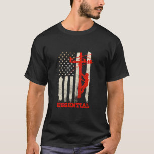 Lineman Gifts Line Worker Image On Back Of Shirt