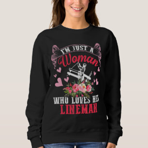 Lineman Gifts Line Worker Line Wife I Love My Line Sweatshirt