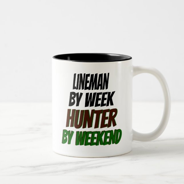 Lineman Hunter Two-Tone Coffee Mug (Right)