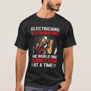 Lineman Industrial Electrician Worker Electrical E T-Shirt