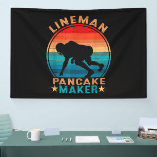 Lineman Pancake Maker - American Football Banner