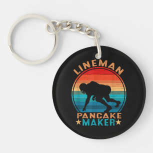 Lineman Pancake Maker - American Football Key Ring