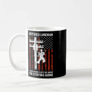 Lineman Retirement 4th Of July Funny Novelty Man W Coffee Mug