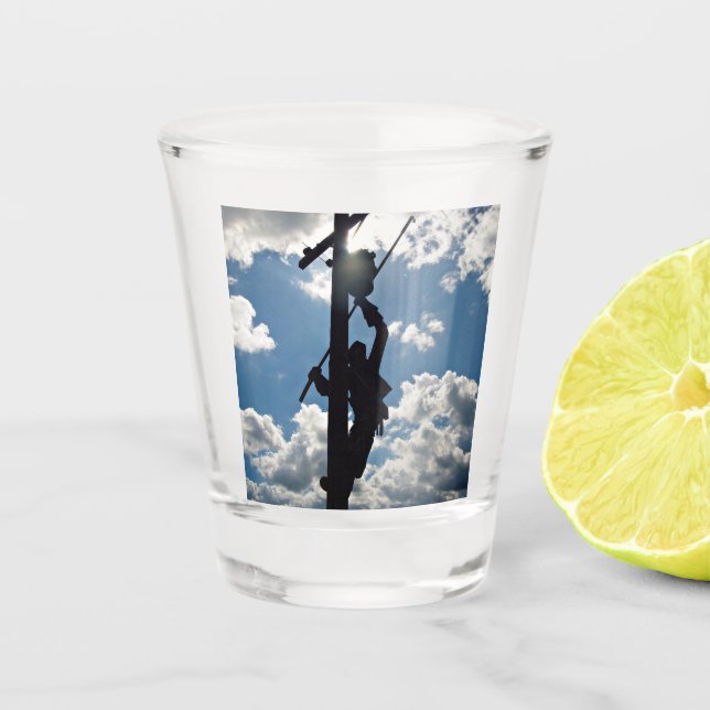 Lineman Shot Glass (Front)